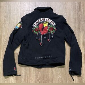 Disney Queen Of Hearts Motorcycle Jacket - Size Medium